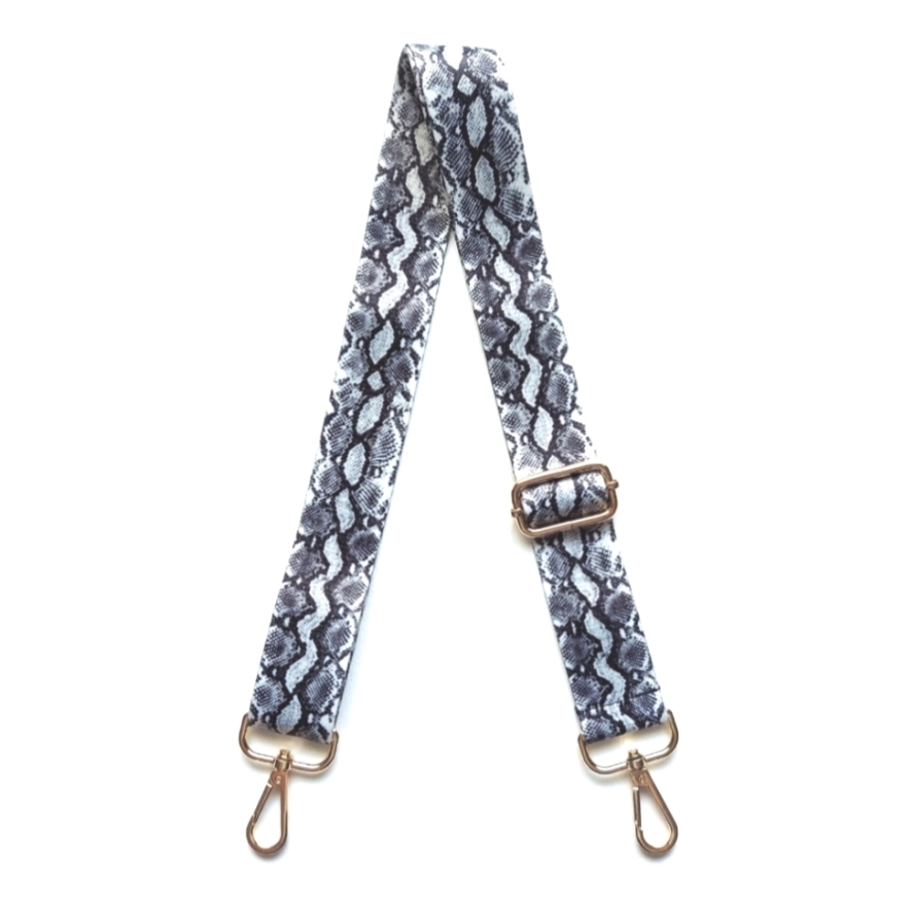 Bag Strap - White Snakeskin